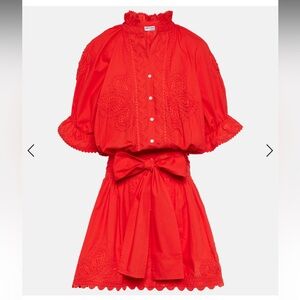 NWT Juliet Dunn Blouson Dress - perfect red!